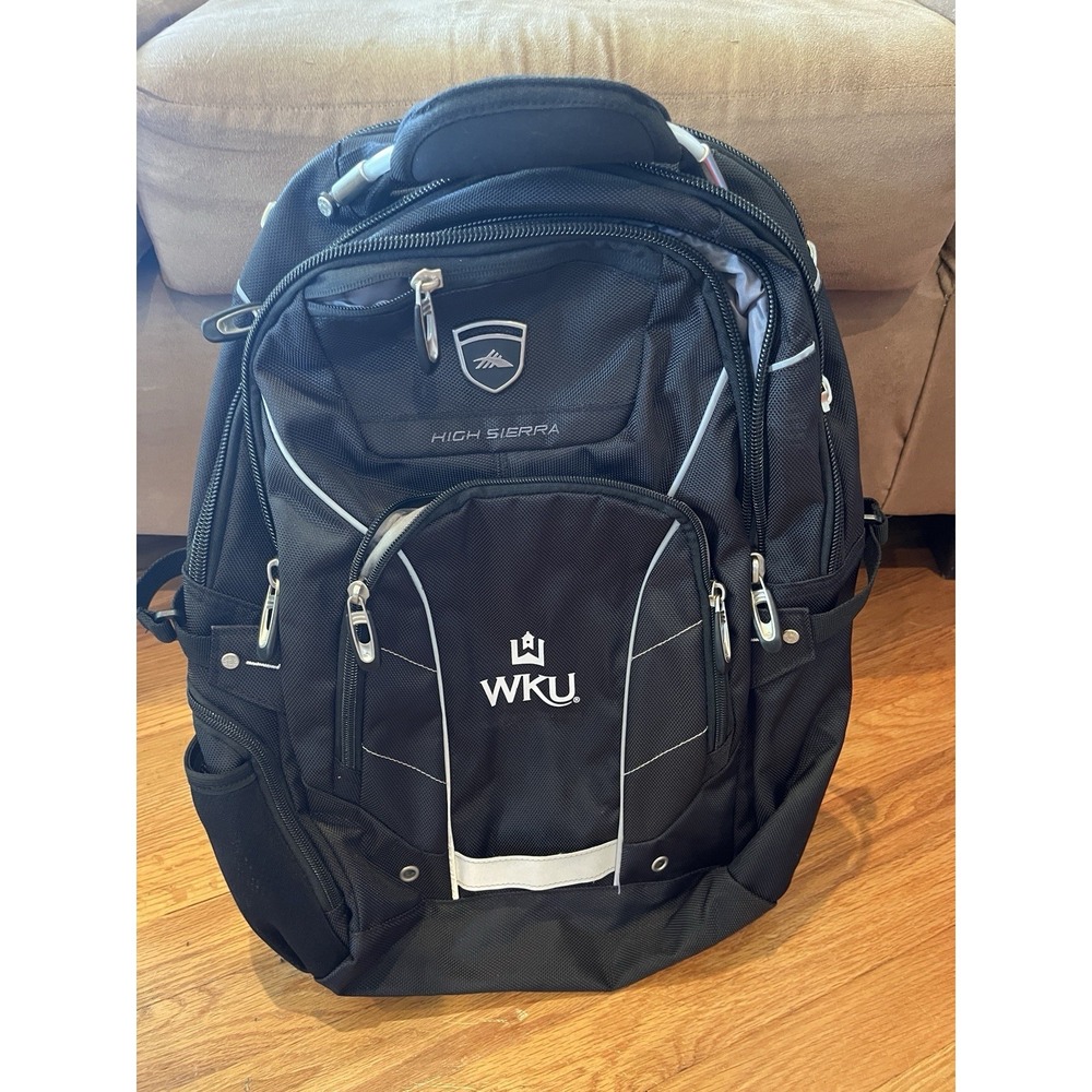 High Sierra Travel Laptop Backpack Carry On Computer Book Bag Black WKU